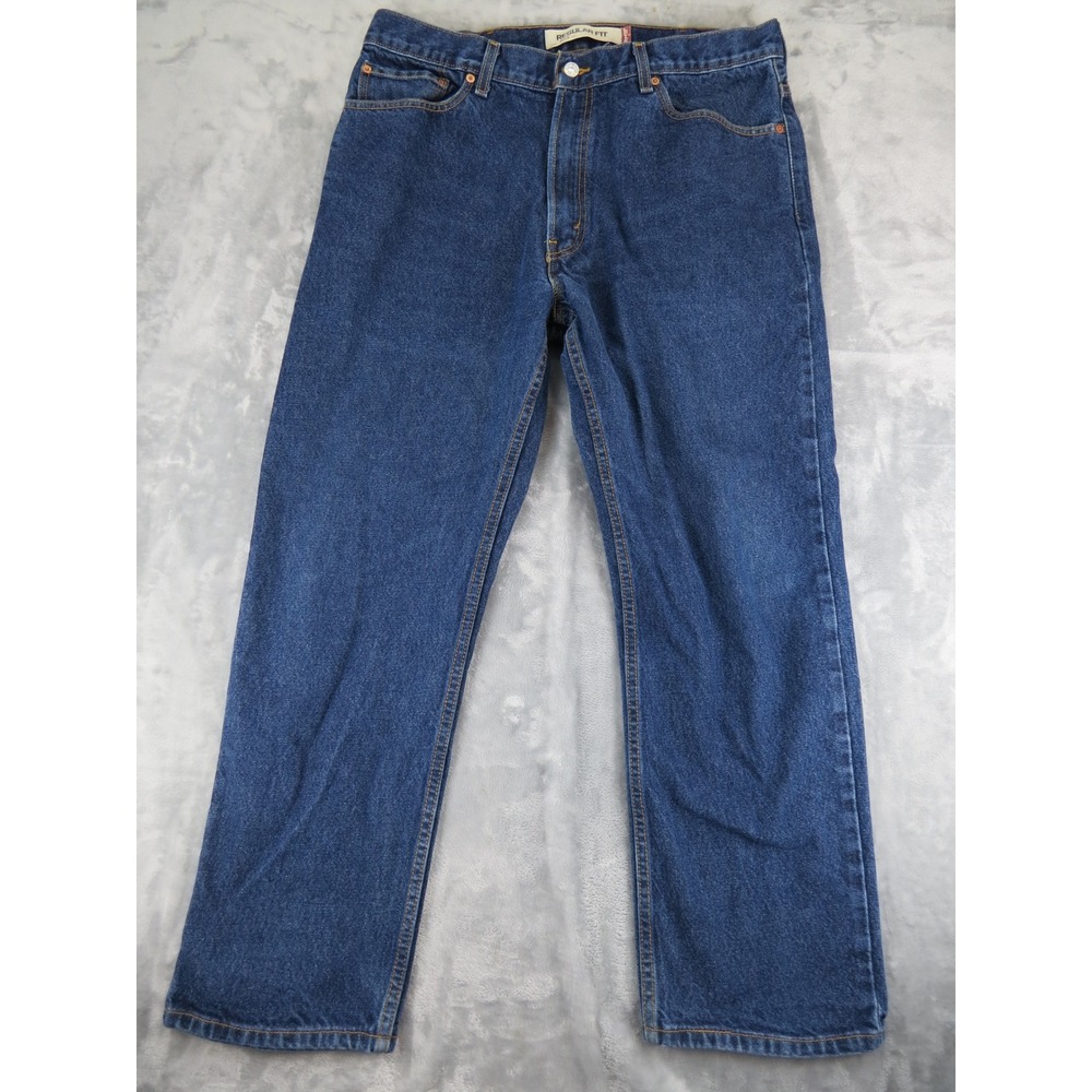 Levi's 505 Regular Fit Blue Denim Jeans Men's W38 L30‎